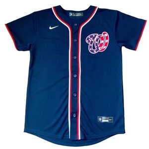 WASHINGTON NATIONALS Nike MLB Youth Boys Max Scherzer Base Cool Size Large 14/16
